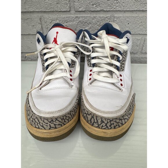 Air Jordan 3 Retro True Blue Sneakers, Men Size 10, 2016 Classics - Picture 1 of 8